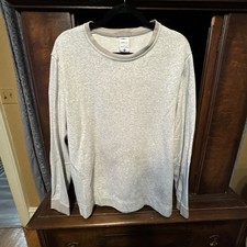 Nike Yoga Men's light grey  heathered Crewneck Sweatshirt Large