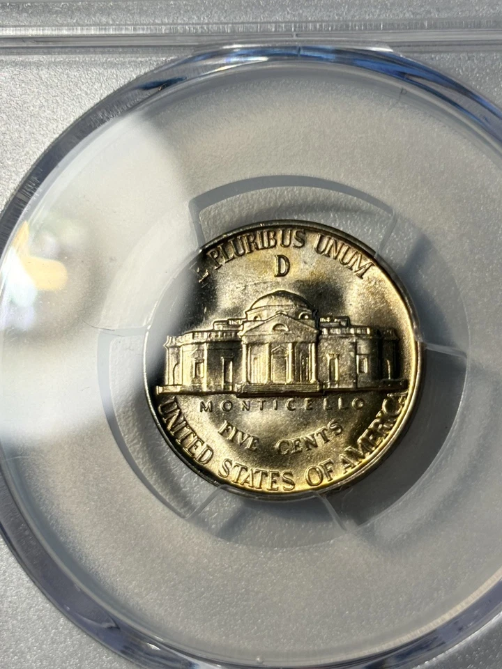 1944-D Jefferson Nickel, PCGS MS66FS, Golden Toned - Image 3 of 3