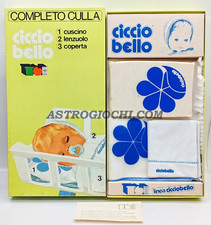 SEBINO ABITO BAMBOLA DOLL CICCIOBELLO COMPLETO CULLA VINTAGE '70 NEW IN BOX