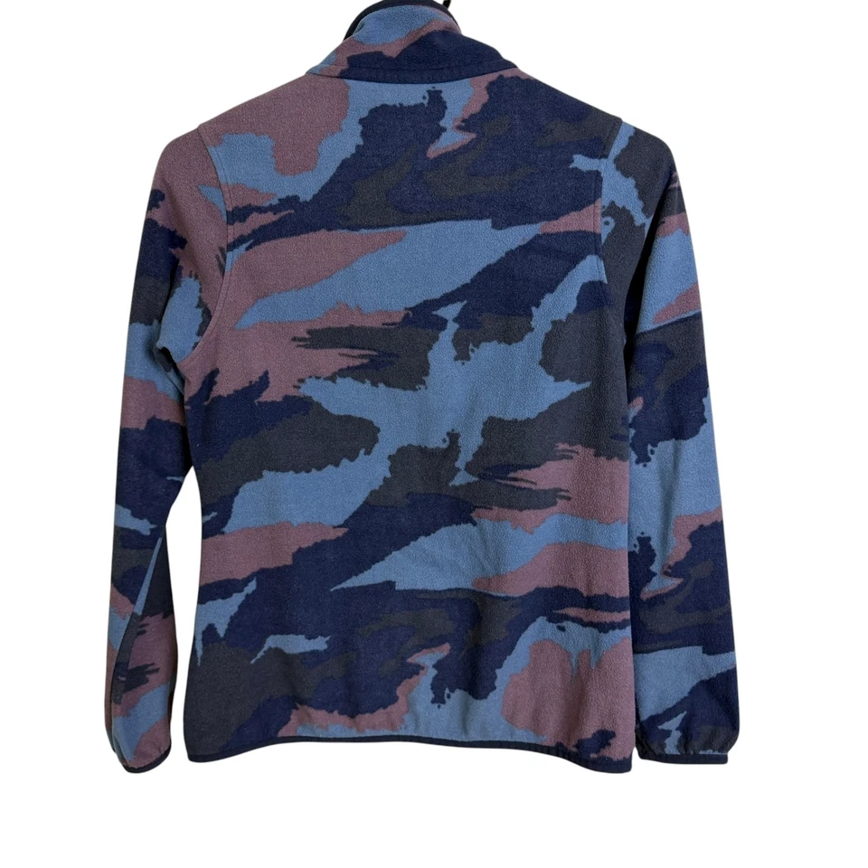 Женский флисовый пуловер Patagonia Micro D Snap T XS камуфляж xsPuple для походов на открытом воздухе - Изображение 2 из 4