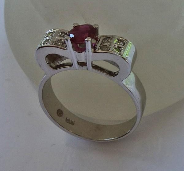 * Ruby ring ring with ruby ruby brilliant diamond… - image 2