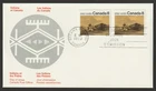 Canada #562p, Plains Indians, Artifacts, Pair, Tagged, First Day Cover, FDC 1972