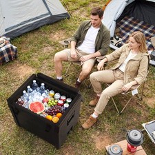 91 Qt Insulated Food Pan Carrier w/Safety Buckles 12 Shelf Dividers for Catering