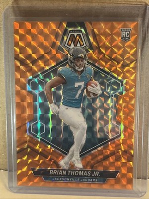 2024 Panini Mosaic - Rookies Brian Thomas Jr. #323 Orange Mosaic Prizm /199 (RC)