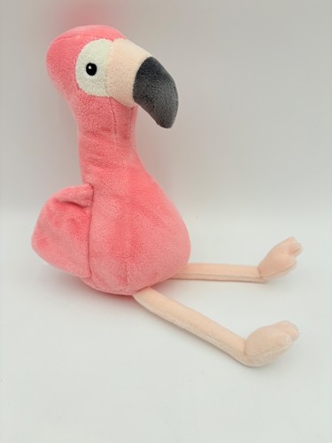 Peluche pupazzo H&M uccellino fenicottero rosa morbido amorevole asilo nido giocattolo scaffale sitter bambino 12" - Foto 3 di 10