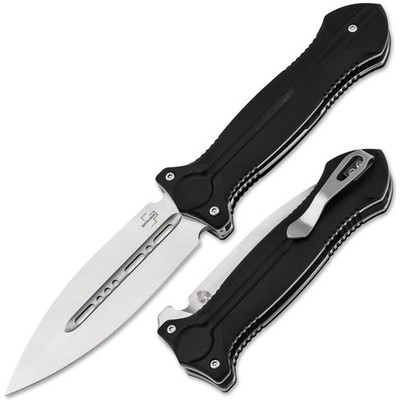 BOKER PLUS Cheus Tactical EDC Folding Knife 3.54'' VG-10 Blade G10 Black 01BO888
