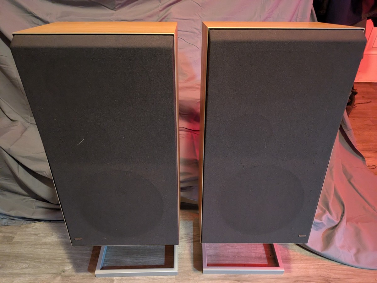 スピーカー・ウーファー BEOVOX Bang & Olufsen Beovox S75 Speakers Pair 4 way W/ Stands