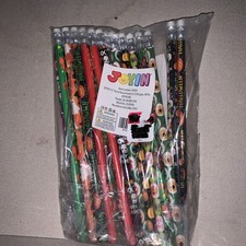 Halloween 32 Pencils Real Wood High quality Erasers Made in Thailand