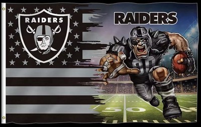 Las Vegas RAIDERS 3' x 5' Flag - NEW - USA SELLER - Double Side Full Color