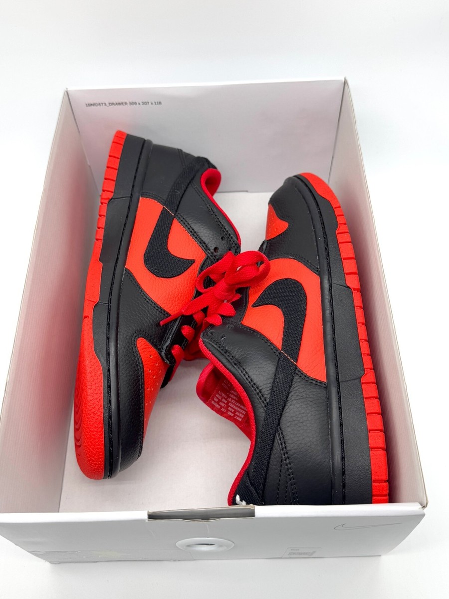 Nike Dunk Low ID By You Sz 6.5 M / 8 W Shoes Black Orange Nike Dunk Low ID By You Sz 6.5 M / 8 W Shoes Black Orange