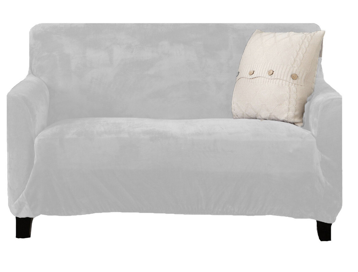 Sofa Saver Velvet Plush Slip Cover For Loveseat, Up To 68” Wide , ‼