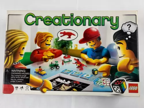 Lego Creationary Building Board Game 3844 Tons of Pieces Cards & Manual