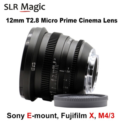 SLR Magic 12mm T2.8 Ultra Wide-Angle Manual Prime Cinema Lens for E/X/M43 Mount