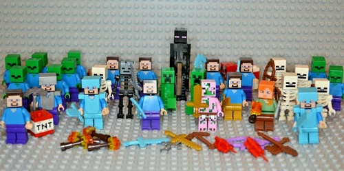 LEGO Minecraft Minifigures - Steve Alex Zombie Enderman Spider : Updated 2025