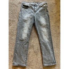 Levi's 314 Shaping Straight Gray Wash Denim Jeans Casual Everyday Size 32