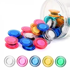 55 Pieces Whiteboard Magnets Dry Board Refrigerator Magnets Mini Round Fridge...