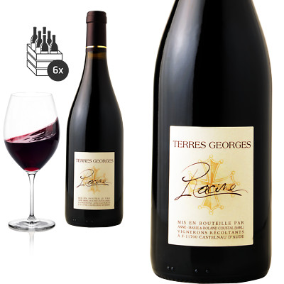 6er Karton 2020 Racine von Domaine Terres Geroges -  Rotwein
