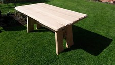 Eichentisch, Eichen- Gartentisch Eiche Rustikal  Kammergetrocknetes Eichenholz  