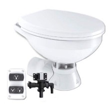 Commodore Quiet Flush Electric Toilet - Rear Macerator w/Solenoid Valve - Regula