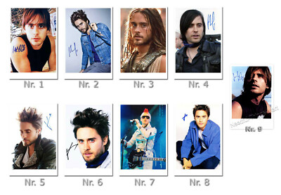 Jared Leto - Actor |  Producer - 30 Seconds to Mars - Autogrammfotokarte Auswahl