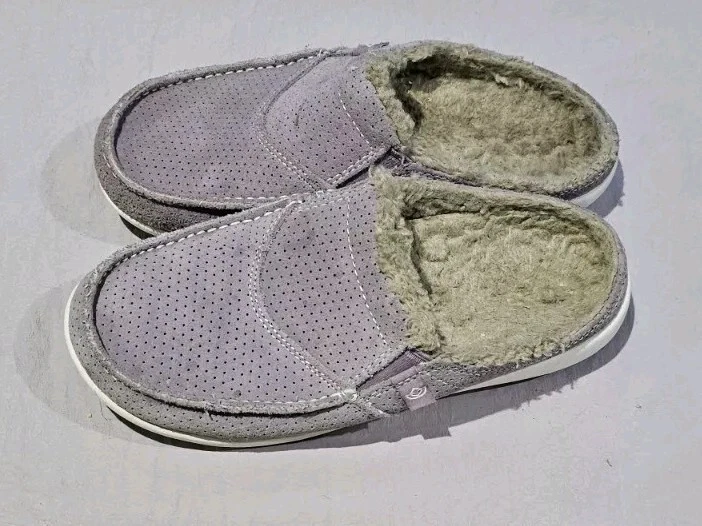 Chinelos Spenco Siesta Pelúcia Camurça Slide Mules Tamancos Forrados Lavanda Tam7.5 20B - Imagem 2 de 4