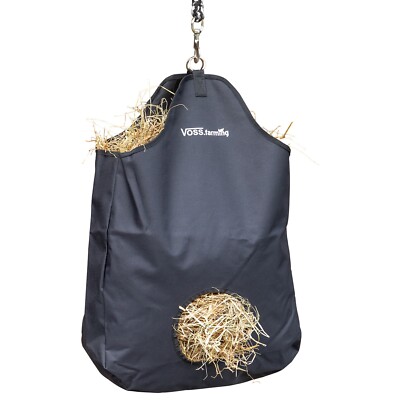 Heusack Heutasche 7kg Heu Stall Paddock Transport Turnier Futtersack schwarz