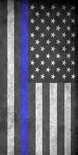 Police Flag Blue Line Cornhole Wrap Bag Toss Skin Decal Sticker Wraps
