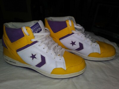 Converse Weapon High 86 Magic Johnson Great Condition Yellow ... ماستك بروتين Converse Weapon High 86 Magic Johnson Great Condition Yellow ... ماستك بروتين