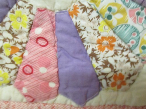 Trapunta vintage anni 40 rosa e bianco piatto Dresda - Foto 10 di 14