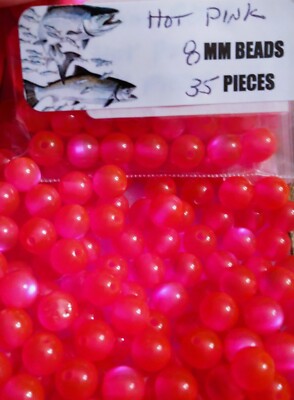 Fishing Premium Trout/Salmon/Steelhead Beads bloody yoke yellow red egg