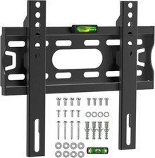 Tv Wall Bracket For 17-50 Inch, Flat Tv Wall Mount With Spirit Level, 30kg
