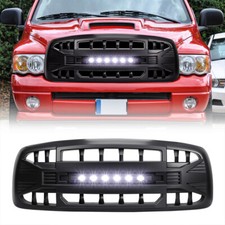 Front Armor Grille Woff-road Lights For 2002-2005 Dodge Ram 1500 Matte Black Front Armor Grille Woff-road Lights For 2002-2005 Dodge Ram 1500 Matte Black