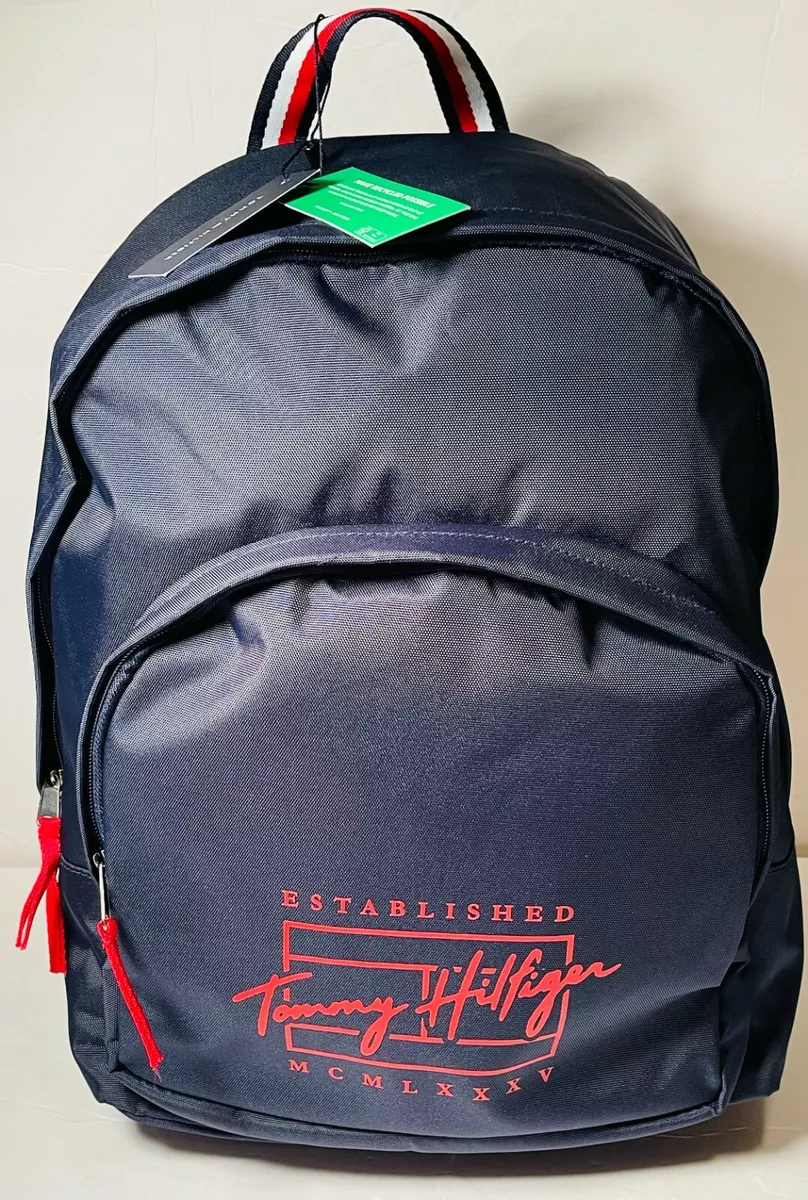 Tommy Backpack Bag Travel Unisex BRAND NEW | eBay