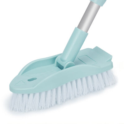 2 in 1 Household Cleaner Brush Floor Brush Kitchen Bathroom W/Telescopic Rod
