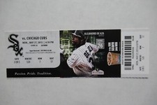 CHICAGO WHITE SOX VS CHICAGO CUBS 5/27/2013 FULL TICKET ~ ALEJANDRO DE AZA