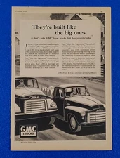 1952 GMC FARM / WORK TRUCK ORIGINAL PRINT AD GENERAL MOTORS SHIPS FREE LOT 283
