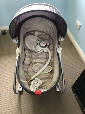 tiny love cozy rocker napper heather grey