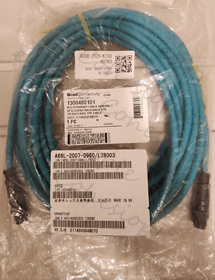1PC MOLEX M12 ETHERNET CABLE ASSEMBLY A66L-2007-0980/L7R003, A05B-2626-K130#07R0