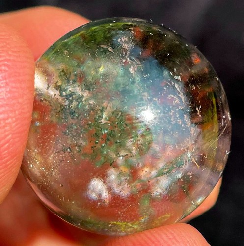 0,97"21,1g WOW! Sfera sfera cristallo lemuria fantasma verde fantasma naturale ia7996 - Foto 12 di 13