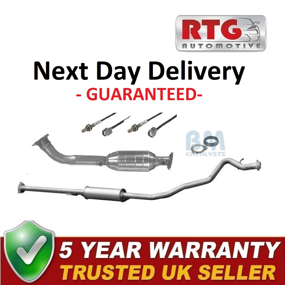 Catalytic Converter + Middle Exhaust + Oxygen Sensors + Gaskets For Honda CRV eBay