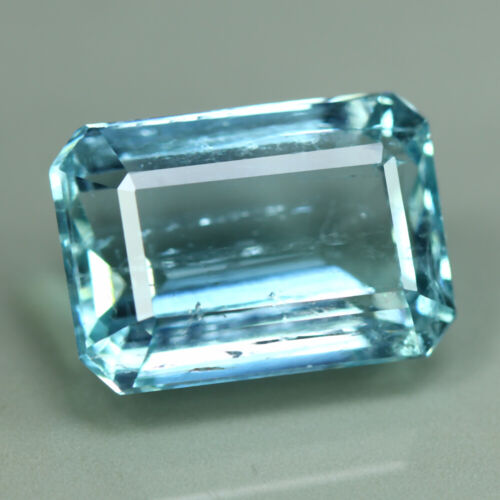 7.45 Cts_Outstanding Gemstone_100 % Natural Unheated Santa Maria Blue Aquamarine - Bild 1 von 3