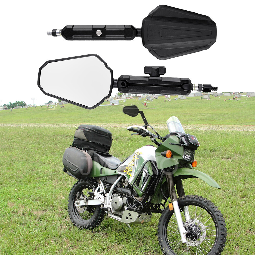 Foldable Motorcycle Rearview Side Mirrors For Kawasaki KLR650