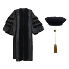 Doctoral Gown, Velvet Tam and Tassel- Multiple Sizes and Colors Available