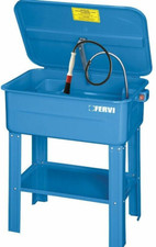 VASCA LAVAPEZZI DI LAVAGGIO LAVA PEZZI SU CARRELLO PER OFFICINA FERVI 75 LITRI