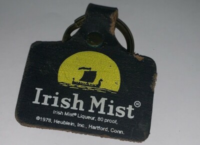 Vintage Advertising KEYCHAIN BLACK IRISH MIST LIQUEUR 80 PROOF 