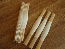 A bundle of 10 pieces bassoon cane gouged,profiled and shaped  ./shape DR/
