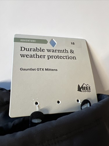 REI Co-op Winter Gauntlet GTX Mittens - Adult L - Gore-Tex - Black - New W/ Tags - Picture 3 of 6