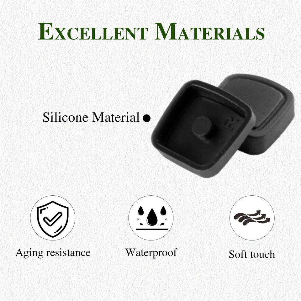 4X Cubierta de botón de manija de puerta sin llave apta para Mercedes-Benz W220 C215 R230 S CL SL Foto 2 de 4