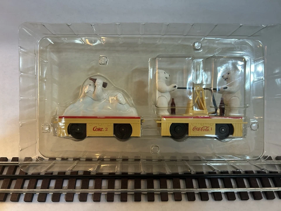 K-Line K-2625-02 Coca Cola Motorized Handcar & Trailer - O Gauge - NIB - TESTED - Image 3 of 4