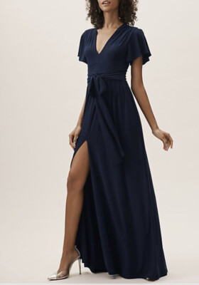 BHLDN Bridemaids Mendoza Dress Navy size 10